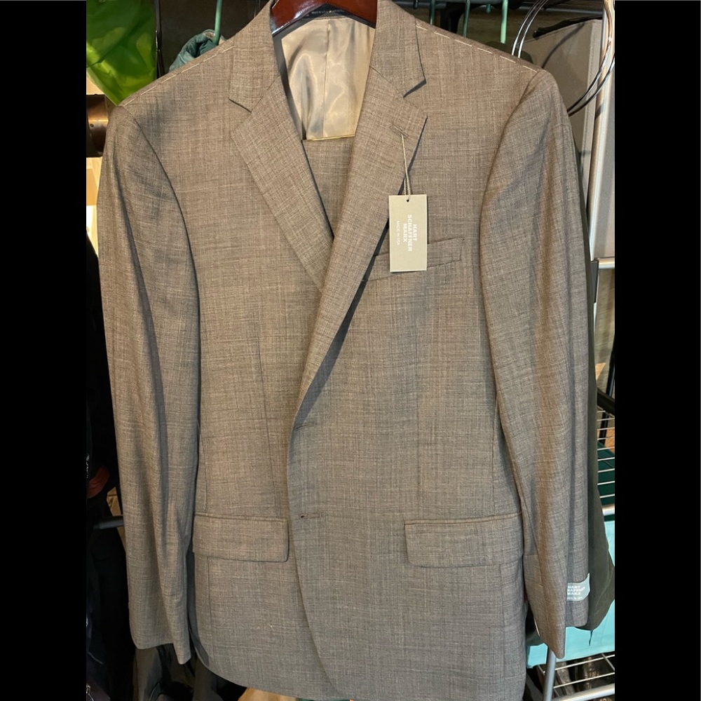 NWT Hart Schaffner Marx grey suit